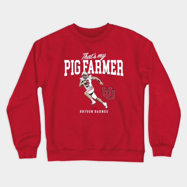 Bryson Barnes That's My Pig Farmer Crewneck Sweatshirt by ganisfarhan